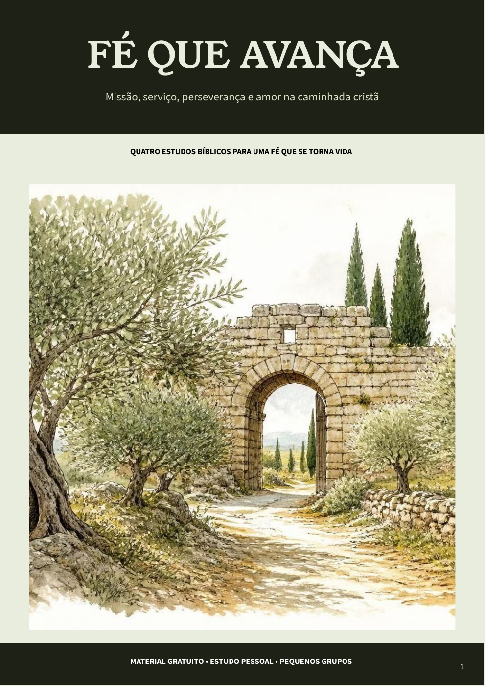 Capa original do e-book Fé que Avança